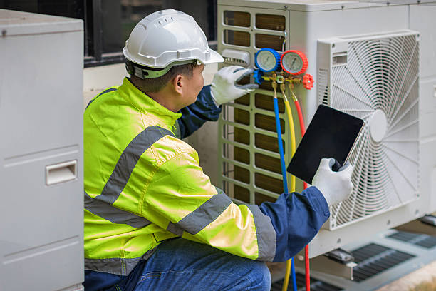 Professional Hvac technician working in Akron, NY